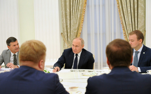 Владимир Путин на встрече с победителями конкурса &laquo;Лидеры России&raquo;