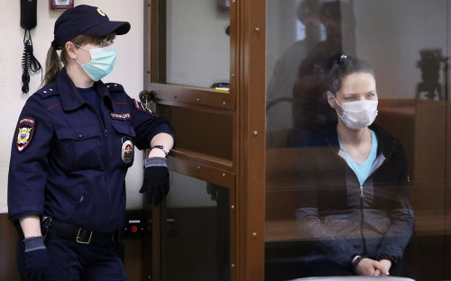 Надежда Куликова&nbsp;перед оглашением приговора в Бабушкинском районном суде города Москвы
