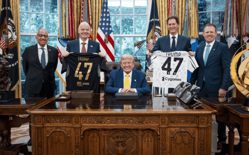 Джанни Инфантино, Дональд&nbsp;Трамп и Джон Элканн