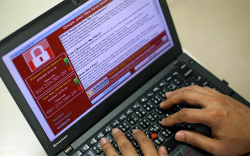 Компьютер, зараженный вирусом WannaCry


