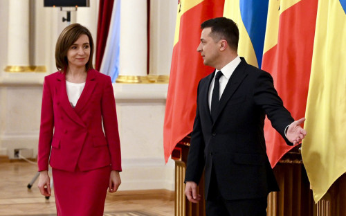 Майя Санду и Владимир Зеленский