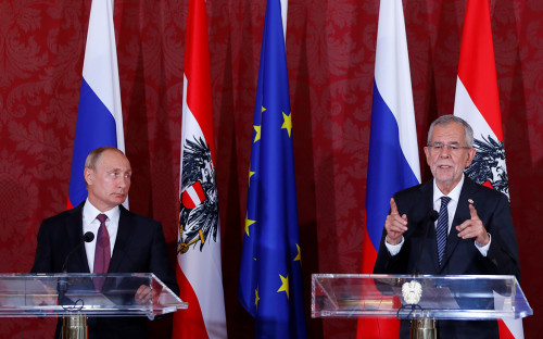 Владимир Путин и&nbsp;Александер Ван дер Беллен
