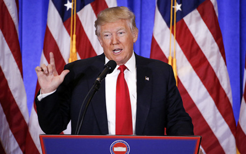 Избранный президент США Дональд Трамп


