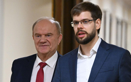 Геннадий Зюганов и его внук Михаил Зюганов