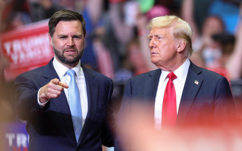 Джордж Дэвид Вэнс и Дональд Трамп