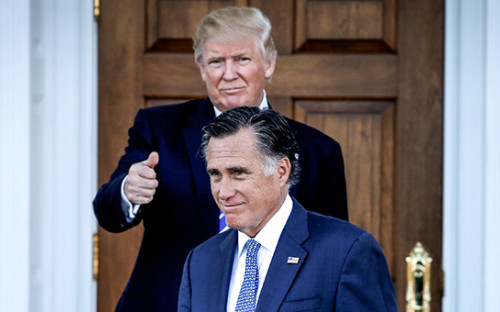 Дональд Трамп&nbsp;и Митт Ромни


