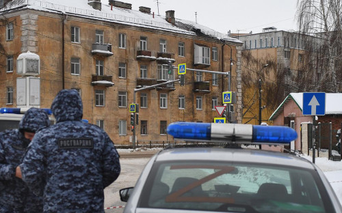Обстановка у жилого&nbsp;дома на улице Клары Цеткин в Казани