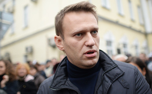 Оппозиционный политик Алексей Навальный