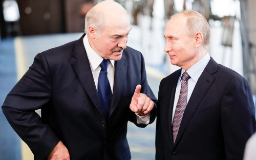 Александр Лукашенко и Владимир Путин