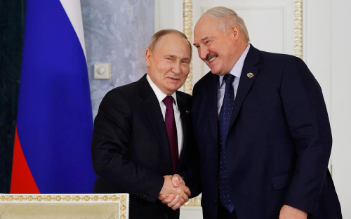 Владимир Путин и Александр Лукашенко
