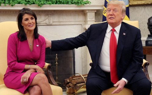Никки Хейли и Дональд Трамп
