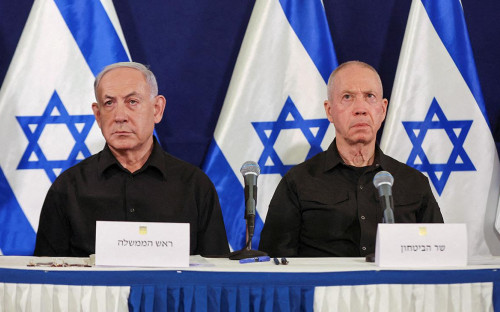 <p>Биньямин Нетаньяху и Йоав Галлант</p>