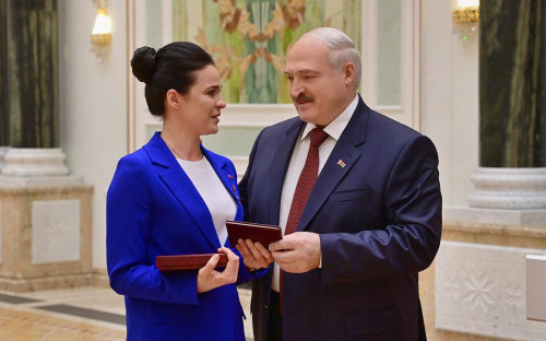 Марина Василевская и Александр Лукашенко