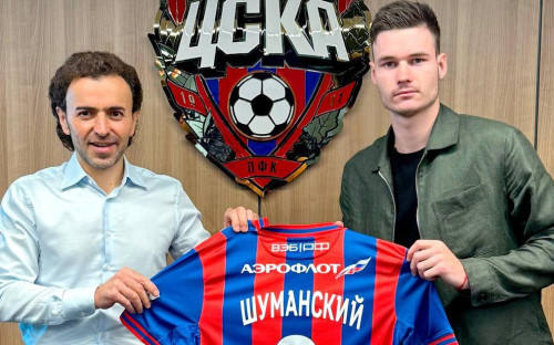 Гендиректор ЦСКА Роман Бабаев и&nbsp;Артем Шуманский