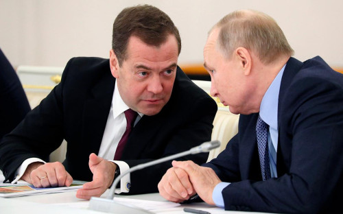 Дмитрий Медведев и Владимир Путин