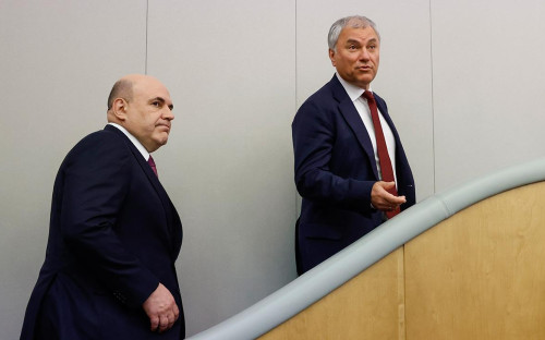Михаил Мишустин и Вячеслав Володин
