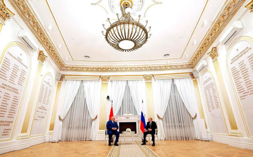 Александр Лукашенко и Владимир Путин