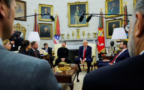 Встреча Владимира Зеленского и Дональда Трампа в Белом доме в Вашингтоне, США
