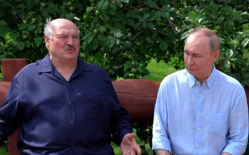 Александр Лукашенко и Владимир Путин