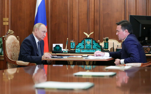 Владимир Путин и Андрей Воробьев