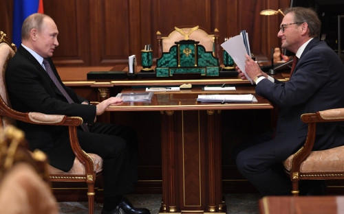 Владимир Путин и Борис Титов