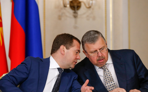 Дмитрий Медведев и Андрей Бельянинов (слева направо)&nbsp;&nbsp;
