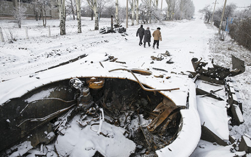 Дебальцево, 16 февраля 2015 года