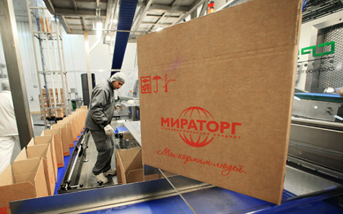 Линия упаковки готовой продукции на&nbsp;заводе &laquo;Мираторг&raquo;


