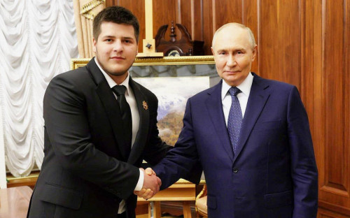 Адам Кадыров и Владимир Путин