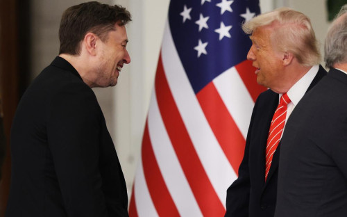 Илон Маск и Дональд Трамп