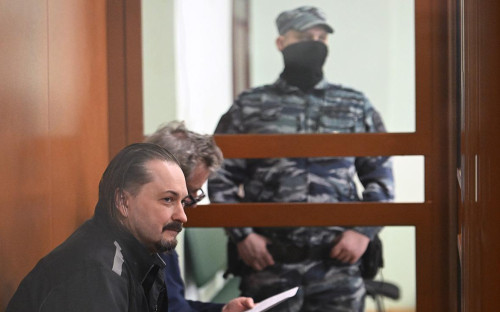 Пилоты ВСУ Дмитрий Шиманский и Александр Морозов, обвиняемые в терроризме, на заседании во 2-ом Западном окружном военном суде, 3 марта 2025 года