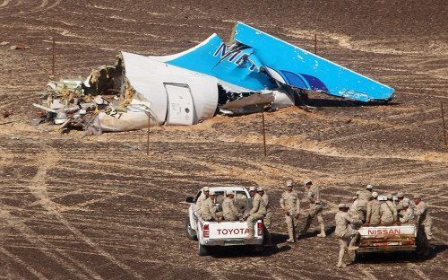 Место крушения российского самолета Airbus A321 в Египте, 2015 год