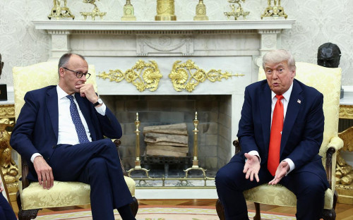 Фридрих Мерц и Дональд Трамп
