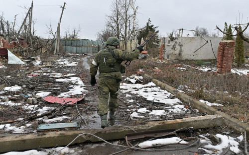 Военнослужащий в Марьинке