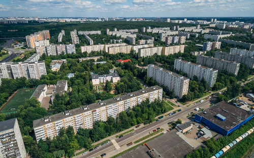 Вид на жилые дома&nbsp;в Бирюлево