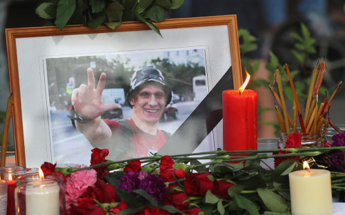 Место гибели ветерана боевых действий Никиты&nbsp;Белянкина,&nbsp;3 июня 2019г.