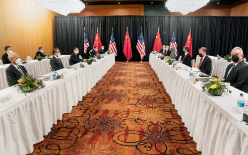 مذاکرات بین مقامات ارشد ایالات متحده و چین در آنکوریج (آلاسکا ، ایالات متحده آمریکا)