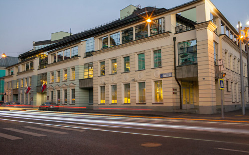 Вид на здание Национального расчетного депозитария РФ