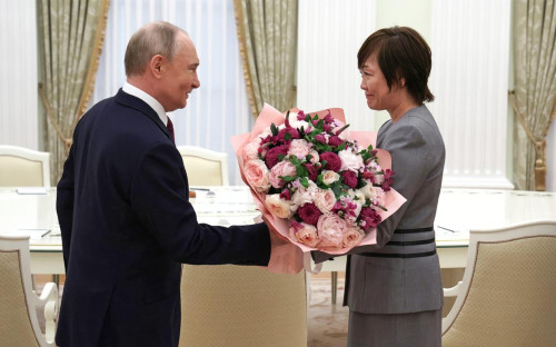 Владимир Путин и Акиу Абэ
