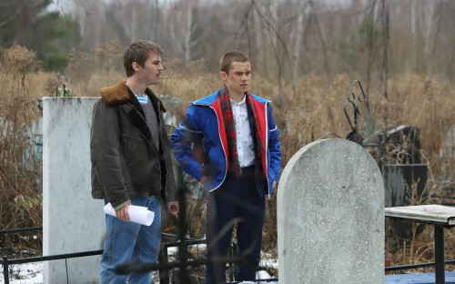 Иван Янковский и&nbsp;Рузиль Минекаев на съемках сериала &laquo;Слово пацана. Кровь на асфальте&raquo;