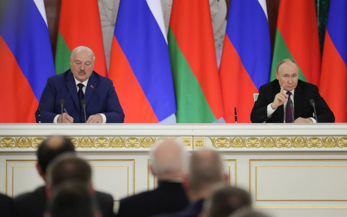 Александр Лукашенко и Владимир Путин