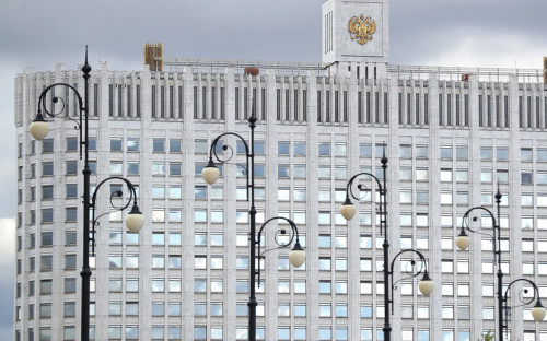 Вид на здание Дома правительства РФ