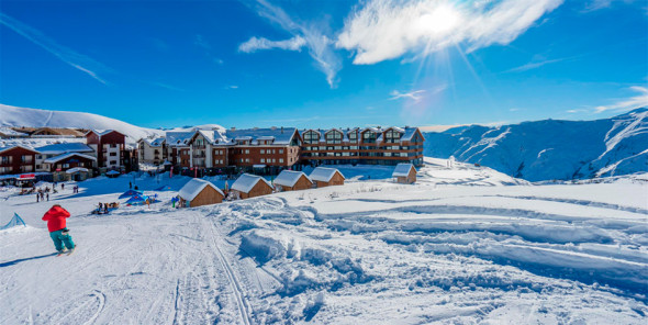 Вид на курорт New Gudauri