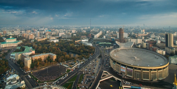 Вид на Мещанский район Москвы