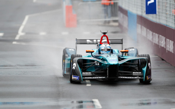 Электрокар NIO на гонке Formula E в США в 2018 году
