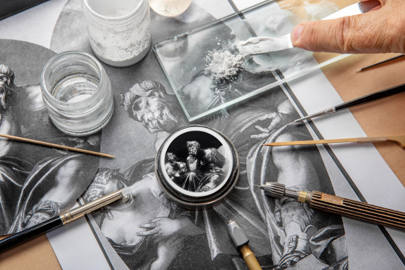 Циферблат, выполненный в технике гризайля,&nbsp;Vacheron Constantin