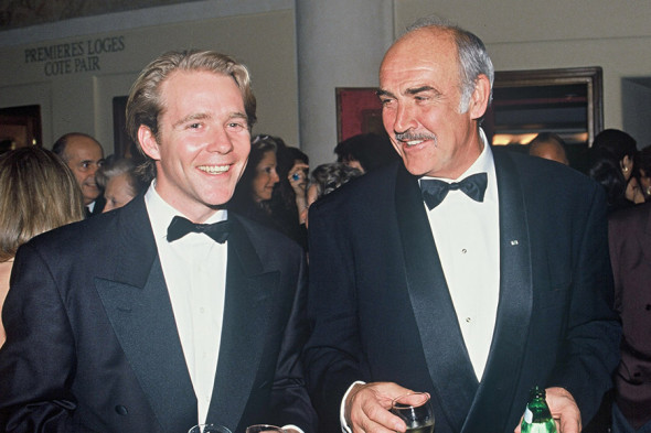 1992 год. Справа налево: Шон Коннери с сыном Джейсоном