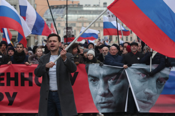 Глава совета депутатов Красносельского района Илья Яшин, один из организаторов шествия