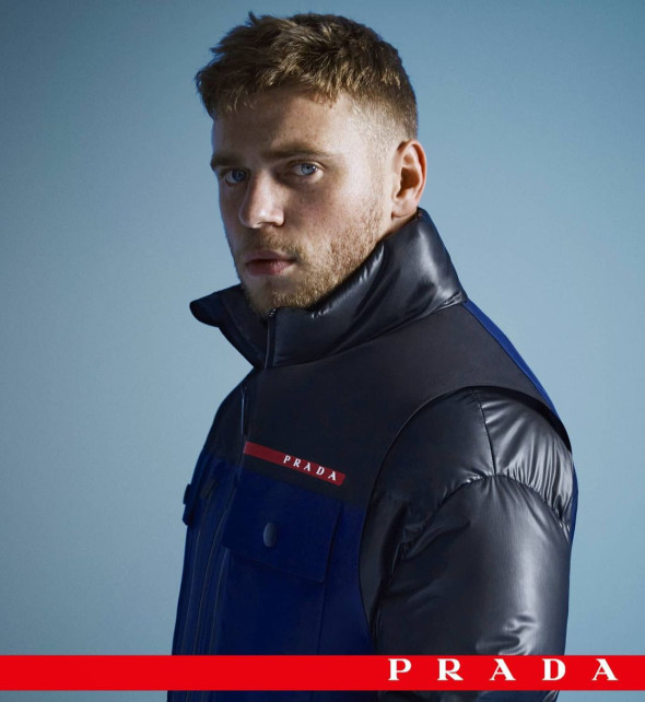 Гас Кенуорти в рекламной кампании Prada Linea Rossa, ноябрь 2020