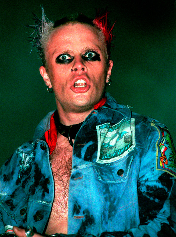Впервые вокал Флинта был использован в композиции Firestarter в 1996 году. В клипе он появился в образе, который позднее стал практически символом The Prodigy. &laquo;У меня много татуировок, но я не считаю это бунтарством &lt;&hellip;&gt; У меня есть пирсинг просто потому, что в 1988-м, когда я путешествовал, мне сказали, что это сексуально&raquo;, &mdash; объяснял он позднее
